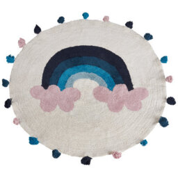 Beliani Kids Rug Gorisa Multicolour 120 Cm Cotton