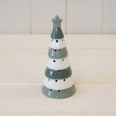 Satchville Nordic Green And Winter White Led Christmas Tree - image 1