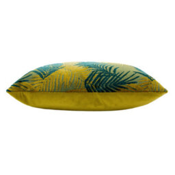Paoletti Palm Grove Velvet Jacquard Cushion Cover - thumbnail 3