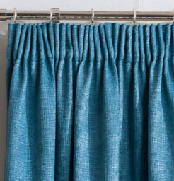 Enhanced Living Matrix Teal 66 X 72 Inch (168X183Cm) Tape Top Thermal Noise Reducing Dim Out Curtains (Pair) - thumbnail 2
