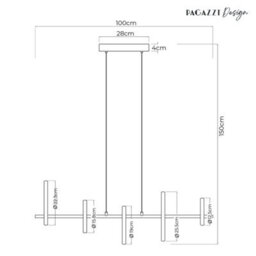Pagazzi Lighting Pagazzi Juliana 5-Light Ring Led Pendant - thumbnail 7