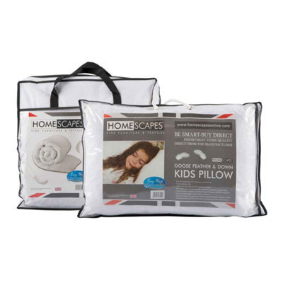 Homescapes Kids 10.5 Tog Goose Feather Duvet & Pillow Set - image 1
