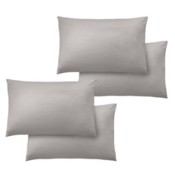 Catherine Lansfield So Soft Non-Iron Standard Pack Of 4 Pillowcases Grey - thumbnail 2