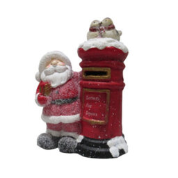SecureFix Direct Santa Letter Box Christmas Figurine (Traditional Xmas Postbox Decoration Mail) - thumbnail 3