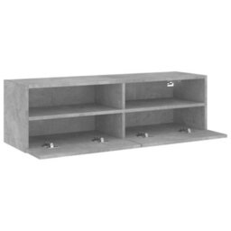 Vidaxl Tv Wall Cabinet Concrete Grey 100X30X30 Cm Engineered Wood - thumbnail 6
