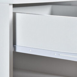 Swish Furniture Pair Of White Bedside Chest Of Drawers Bedroom 1 Drawer Cabinet Nightstand - thumbnail 7
