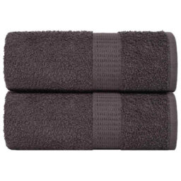 Berkfield Wash Towels 2 Pcs Frogn Anthracite 30X30 Cm 100% Cotton - thumbnail 1
