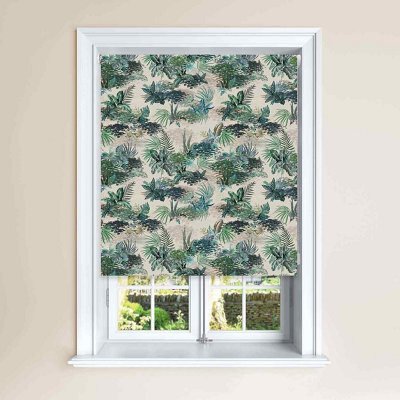 Lister Cartwright Jungle Design Blackout Roller Blinds Easy Fit Child Safety Included (Mockingbird , 180 X140 Cm - image 1