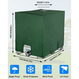 Ibc 1000L Tank Cover, Water Uv And Dust Resistant Protective Cap (116 X 100 - thumbnail 2