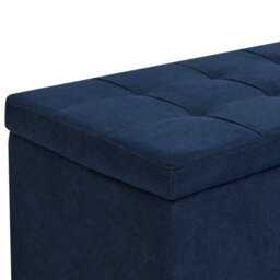 Wyld And Coco Novacasa Navy Storage Ottoman Footstool 100 X 42 X 40 Cm - thumbnail 6