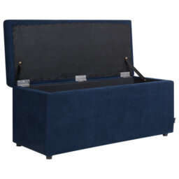 Wyld And Coco Novacasa Navy Storage Ottoman Footstool 100 X 42 X 40 Cm - thumbnail 5