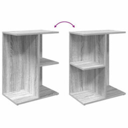 Berkfield Bedside Tables 2 Pcs Grey Sonoma 46.5X29X61 Cm Engineered Wood - thumbnail 8