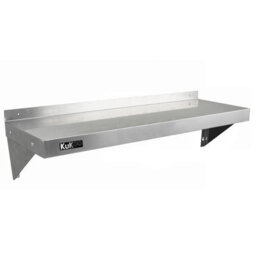 MonsterShop 2Xkukoo Commercial Stainless Steel Shelves Kitchen Wall Shelf Catering Corrosion Resistant Free Microfiber Cloths 1250mmx300mm - thumbnail 2