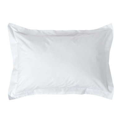 Homescapes White Egyptian Cotton Oxford Pillowcase 200 Tc, Standard Size - image 1