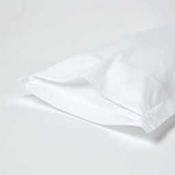 Homescapes White Egyptian Cotton Oxford Pillowcase 200 Tc, Standard Size - thumbnail 3