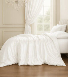 Sweet Dreams Elegant Mulberry Silk Duvet Cover Ivory