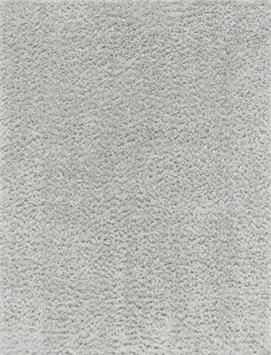 Livabliss Moda Shaggy-Solid Color Light Grey Plush Soft Pile Living Bedroom Rug 160 X 213 Cm Easy Care, Non Shedding - image 1
