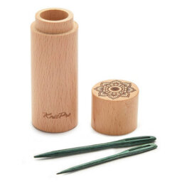 Groves Of Thames M/ful D/needles - The Mindful Collection: Needles: Darning: Wooden: Teal: In Beech Wood Container: 4 Pieces - Knitpro
