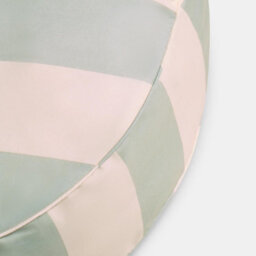 Ohs Stripe Round Outdoor Garden Cushion Water Resistant - Sage/cream - thumbnail 6
