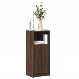 Berkfield Sideboard With Led Brown Oak 42.5X34X100 Cm Engineered Wood