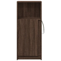 Berkfield Sideboard With Led Brown Oak 42.5X34X100 Cm Engineered Wood - thumbnail 6