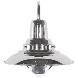 Beliani Silver Metal Wall Lamp - Vintage Curved Iron Sconce, Gloss Finish, Compact W20 X D20 X H21Cm - thumbnail 2