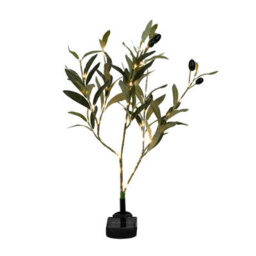 Gardenwize Olive Tree Solar Lights With Warm White Led's - thumbnail 1