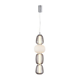 Luminosa Lighting Luminosa Eris 60Cm Slim Pendant Ceiling Light Chrome 3000K Warm White - thumbnail 1