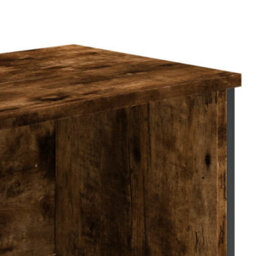Walplus Book Cabinet Smoked Oak Finish Engineered Wood 80X31X169 Cm - thumbnail 7