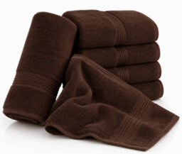 Nod Off Luxury Beach Towel 100X200Cm - 500Gsm 100% Egyptian Ring Spun Cotton - Super Soft Highly Absorbent - Chocolate Brown - Pack Of 2