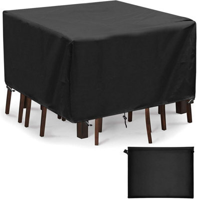 Garden Table Cover - 420D Oxford Fabric Protective For Outdoor Furniture Waterproof, Uv Resistant 140X140X90Cm - image 1