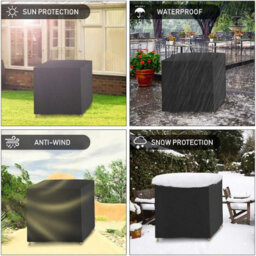 Garden Table Cover - 420D Oxford Fabric Protective For Outdoor Furniture Waterproof, Uv Resistant 140X140X90Cm - thumbnail 5