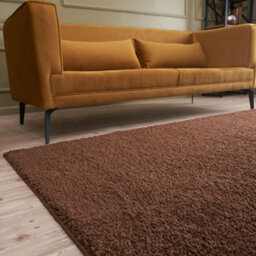 The Rugs Brown Soft Plain Design Fluffy Shaggy Rugs And Runners High Pile Living Room Kitchen Hallway 380 - thumbnail 8