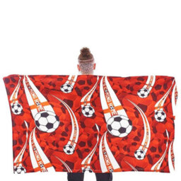 Public Dealz Fleece Blanket Red/white/black (150Cm X 100Cm) - thumbnail 3