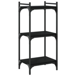 Vidaxl Bookcase 3-Tier Black 40X30X86 Cm Engineered Wood - thumbnail 6