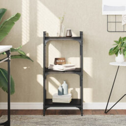 Vidaxl Bookcase 3-Tier Black 40X30X86 Cm Engineered Wood - thumbnail 1
