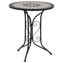 Walplus 3 Piece Mosaic Bistro Set Ceramic Tile Grey - thumbnail 2
