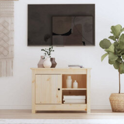 Berkfield Classic Tv Cabinet 70X36.5X52 Cm Solid Wood Pine - thumbnail 2