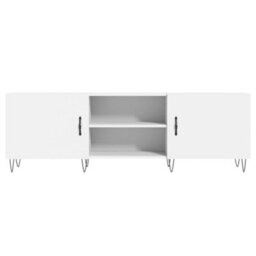 Berkfield Sturdy Tv Cabinet White 150X30X50 Cm Engineered Wood - thumbnail 5