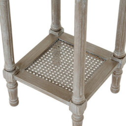 Serene Rattan Small Side Table - Elegant Natural Woven Accent - thumbnail 3