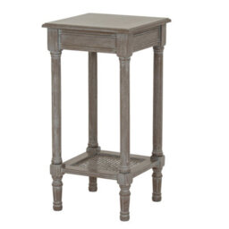 Serene Rattan Small Side Table - Elegant Natural Woven Accent - thumbnail 1