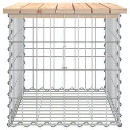 Walplus Garden Bench Gabion Design 63X44X42 Cm Solid Wood Pine - thumbnail 4