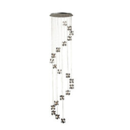 Luminosa Lighting Luminosa Nico Pendant 20 Light G4 Polished Chrome/crystal - thumbnail 1