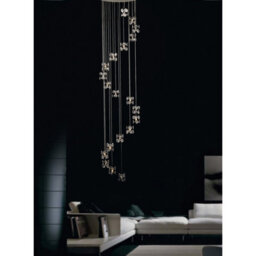 Luminosa Lighting Luminosa Nico Pendant 20 Light G4 Polished Chrome/crystal - thumbnail 3