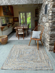 Second Nature Online Jeannie Square Kids Rug Ethical Source With Recycled Denim / 120 Cm X 120 Cm - thumbnail 8