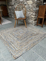 Second Nature Online Jeannie Square Kids Rug Ethical Source With Recycled Denim / 120 Cm X 120 Cm - thumbnail 6
