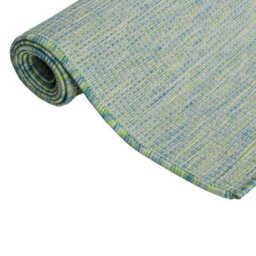 Walplus Outdoor Flatweave Rug 100X200 Cm Turquoise - thumbnail 3