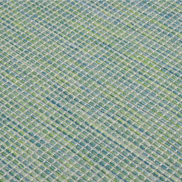 Walplus Outdoor Flatweave Rug 100X200 Cm Turquoise - thumbnail 5