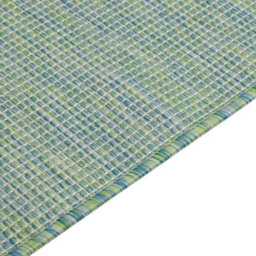 Walplus Outdoor Flatweave Rug 100X200 Cm Turquoise - thumbnail 4