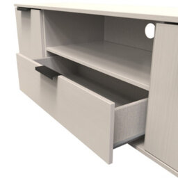 Beijing 2 Door 1 Drawer Wide Tv Unit In Kashmir Ash (Ready Assembled) - thumbnail 6